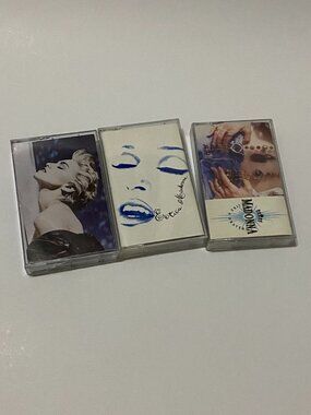 LOT OF 3 VINTAGE MADONNA CASSETTES PREOWNED